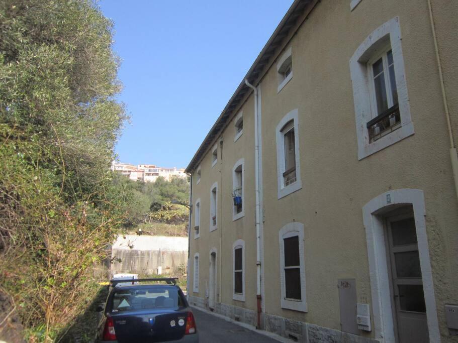 Appart F3 A 150 M De La Plage Avec Parking Prive Cerbère Extérieur photo